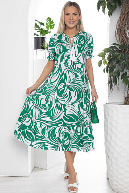 Платье "Круиз" (зеленый) П10266