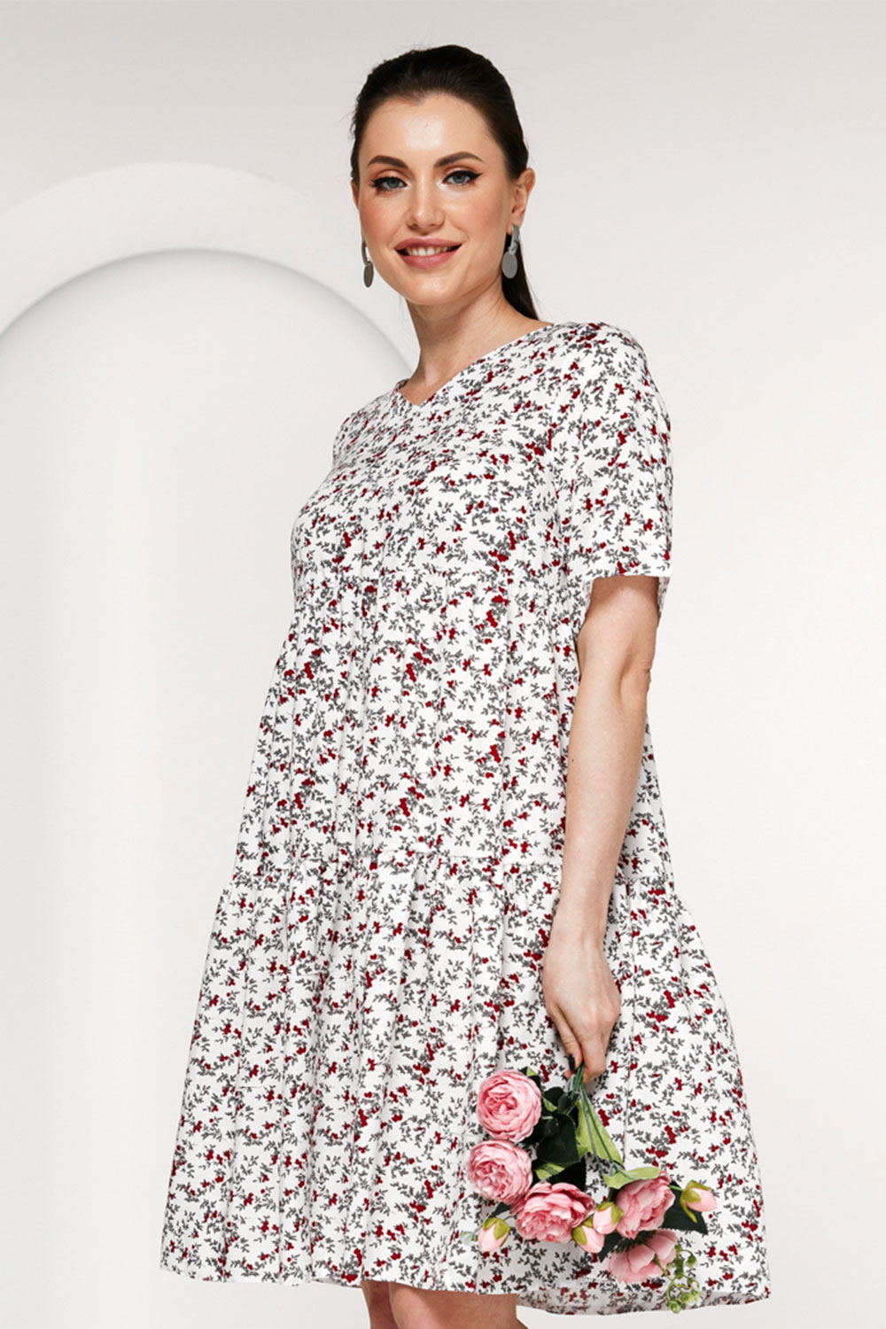 Платье "Флай" (мелкий цветочек) П2130 оптом от LT Collection