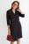 Платье "Гламурная бизнес-леди" (черное) П1623-1