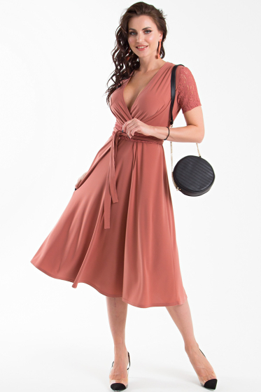 Платье "Анастасия" (розовая пудра) П1294-1