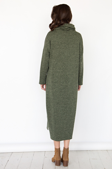 Платье "Свобода стиля" (зеленое) П1672