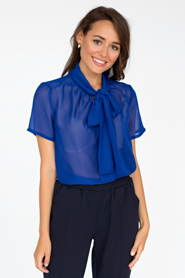 Блуза "Шефри" (синяя) Б1544-11