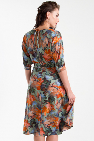 Платье "Мон Шерри" (листья) П1295-1