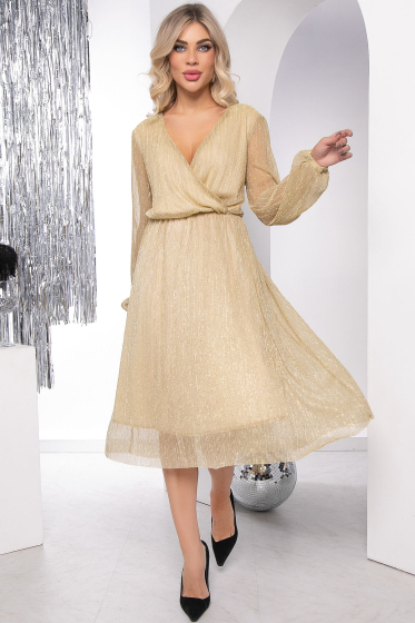 Платье "Млечный путь" (золото) П7901