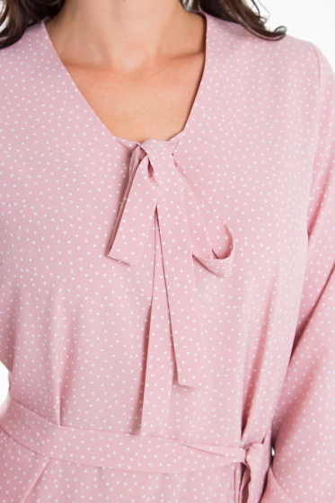 Платье Тиана (розовый горошек) П1282-15