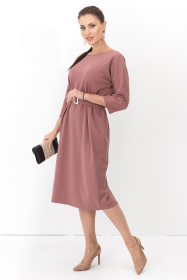 Платье двустороннее Лилит (2в1 розовая пудра) П1228-11
