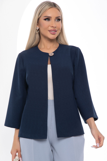 Новинки: Жакет "Паулита" (синий) Б8764 - оптовая продажа женской одежды от Taiga Lady